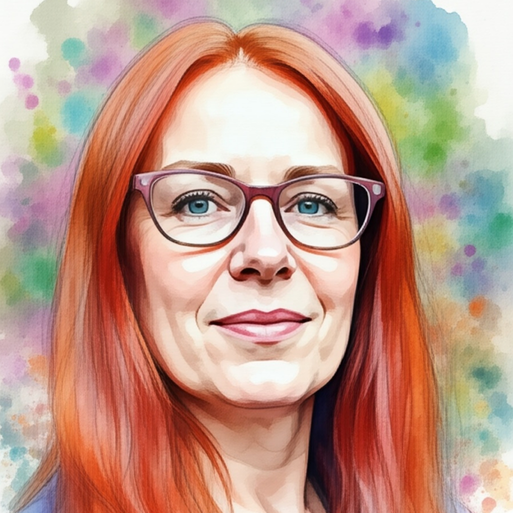 An AI created drawing of Clara Ries